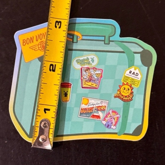 Dutch Bros Sticker Bon Voyage Suitcase Travel Coffee Collectible - Picture 4 of 4